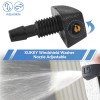 XUKEY 2Pc Universal Adjustable Hole Windshield Washer Nozzles Wiper Water