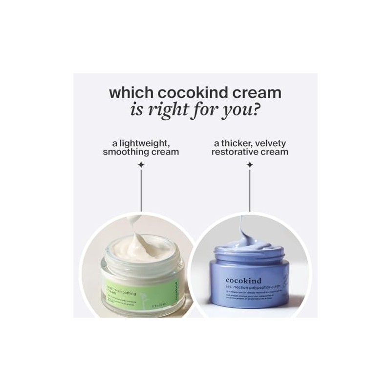 Cocokind Crema Polipeptídica Resurrection Hidratante Facial Péptidos Escualano Antienvejecimiento