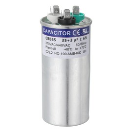 PATIKIL CBB65 Capacitor, 35+3uF 370-440 VAC 50/60Hz Aluminium CBB65 Air Conditioner Motor Starting Round Capacitor for HVAC Systems, Air Conditioner, Heat Pump