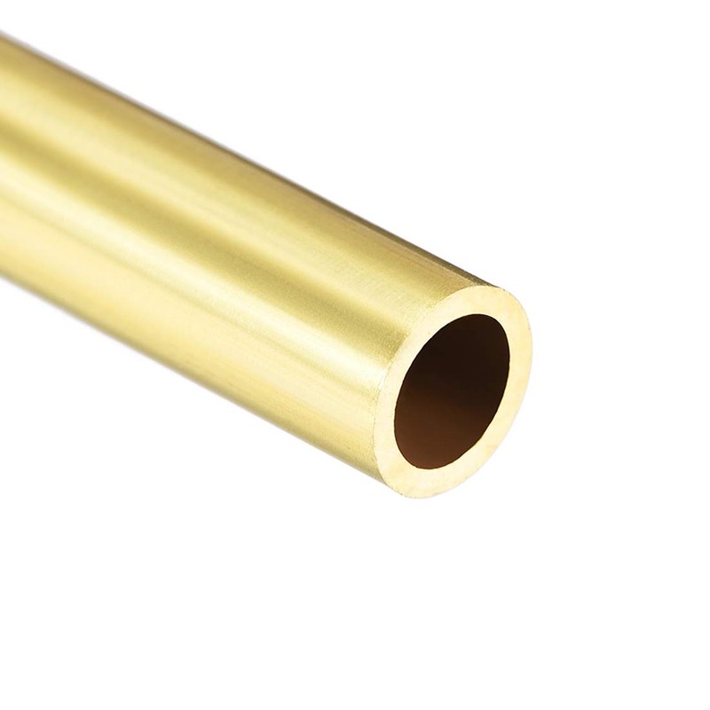 sourcing map Brass Round Tube, 300mm Length 10mm OD 1mm
