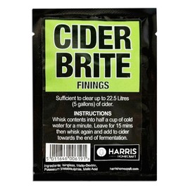 Harris Homecraft Cider Brite Sachet - Cider Finings - Treats 5 gallons (22.5 litres) - Quick and Effective