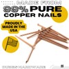 Dubbs Hardware 12-Pack Pure Copper 4-Inch Nail Spikes - Heavy-Duty