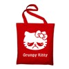 Grumpy Kitty Fun In Jute Bag, Cotton Bag and Fabric