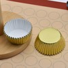 200 Pcs Gold Foil Cupcake Liners Standard Baking Cups Muffin
