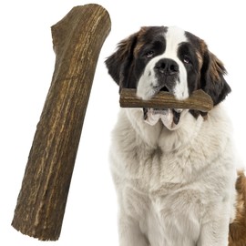 Heartland Elk Antlers for Dogs - Grade A, Naturally Shed Antlers | Dog Bones for Aggressive Chewers & Teething Puppies | All Breeds Chew Toy USA Made & Veteran Owned (Whole Elk: 9+", Giant, 1-Pack)