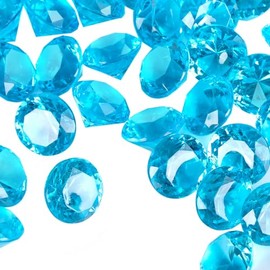 Babenest - Relleno de jarrón de gemas postizas de diamante acrílico, 240 piezas de diamantes de imitación de 3/4 pulgadas, joyas de cristales para dispersos de mesa, bodas, fiestas, eventos, artes y