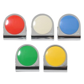Plus Color Magnetic Clips, 5 Colors, Assorted Pack, Small, CP-034MC5P 80-549