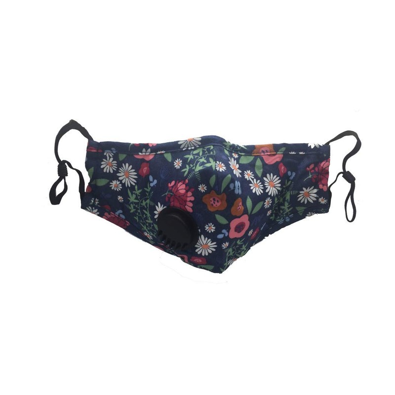 Orange & Brown Stripes Team Mask w/Gray Mask - Face