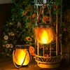 Jyoiat Outdoor Solar Lights Hanging Lanterns - 2 Pack Solar