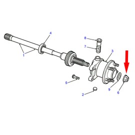 Britpart LAND ROVER FREELANDER 1 2002-2004 FRONT & REAR DRIVESHAFT STAKED NUT CDU1534L