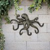 Bronze Octopus Coat Hook with 6 Tentacle Hooks Cast Iron