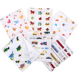 hiorie, Gauze Towel, Face Towel, Set of 6, Made in Japan, Senshu Towel