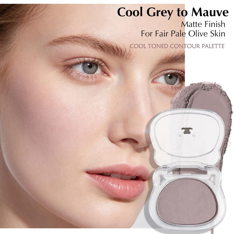 Cool Toned Contour Palette Grey to Mauve For Fair Pale