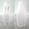 New 80cm Straight Sleek Long Full Hair Wigs w Side