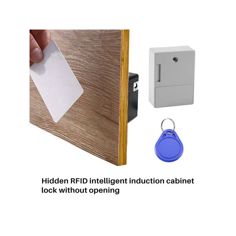 Tiamu RFID Smart Drawer Lock, Intelligent RFID Set, IC Card
