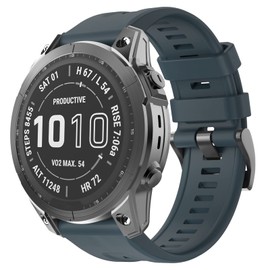 ISABAKE Watch Straps Compatible with Fenix 7/Fenix 6/Fenix 6 Pro/Fenix 5/Fenix 5 Plus/Forerunner 935/Forerunner 945/Approach S60/Quatix 5/Epix Watch Strap, QuickFit 22 mm Bracelet Men/Women, Sea blue,