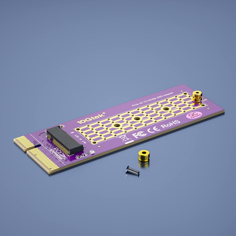 PCIe 3.0 to NVMe (1) M.2 Adapter for M.2 (M