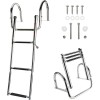 HYDDNice 3Step Pontoon Boat Ladder Stainless Steel Telescoping Inboard Ladder