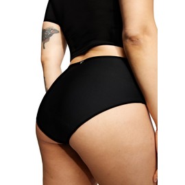 LEAKPROOF2.0 Seamless Brief Period Underwear for Women | Period Panties Holds 4 Tampons | Mild Incontinence Leak Proof Underwear (S/M, Black)