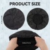 Qinayu Shower Cap for Men Elastic Adjustable Black Bath Cap