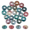 DICOSMETIC Pack of 20 Natural Indian Agate Beads with Large