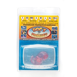 Tiny – Non-Vented Doc’s Proplugs – Pink – Non-LEASHED – Reusable Earplugs for Swimming, Bathing, Light Industrial Use | Blocks Water, Noise, & Irritation | Includes Case | Made in USA