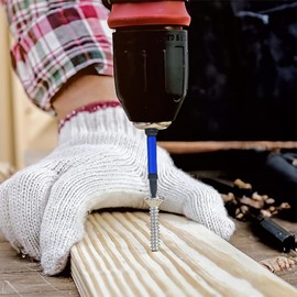 50 mm long screwdriver bit set, 10 pieces bit set with strong magnetic head, 1/4 inch hex shank, phosphide black impact wrench bits