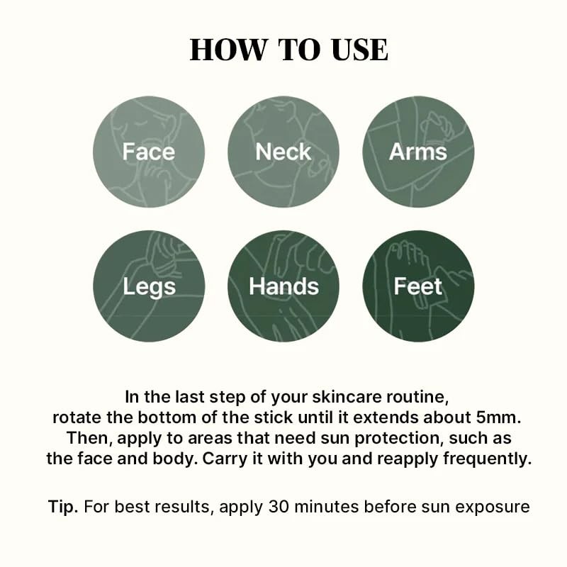 MIXSOON Bean Sunstick – Barra Solar Facial Ligera con Extracto
