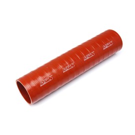HPS ST-600-HOT Ultra High Temperature 4-Ply Aramid Reinforced Tube Couper Hose, 12" Length, 6" ID, 6.38" OD, 15 psi, Silicone, Orange