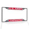 Fastasticdeals Metal Insert License Plate Frame U.S. Army Jumpmaster Weatherproof
