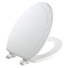 Mayfair Sculptured Ivy Toilet Seat, Easy Clean Hinges with Durable
