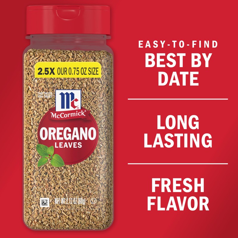 McCormick Oregano Leaves, 2.12 oz