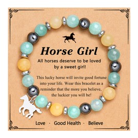 DiRikiss Horse Stuff Horse Gifts for Girls Horse Jewelry Birthday Gifts for Teen Teenage Girls Gifts Ideas Valentines' Day Christmas Stuffers Gifts Horse Lover Gifts for Women Girls
