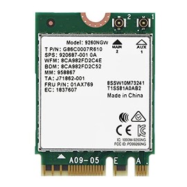 CHICIRIS Tarjeta WiFi Inalámbrica de Doble Banda de Alta Velocidad 5,0 para Ordenador Portátil NGFF M.2, Mini Tarjeta WiFi 2,4G + 5G para PC Máquina Todo en