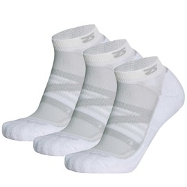 Zensah Wool Running Socks, White - 3 Pack, Medium (Men’s 7-9.5, Women’s 8.5-11)