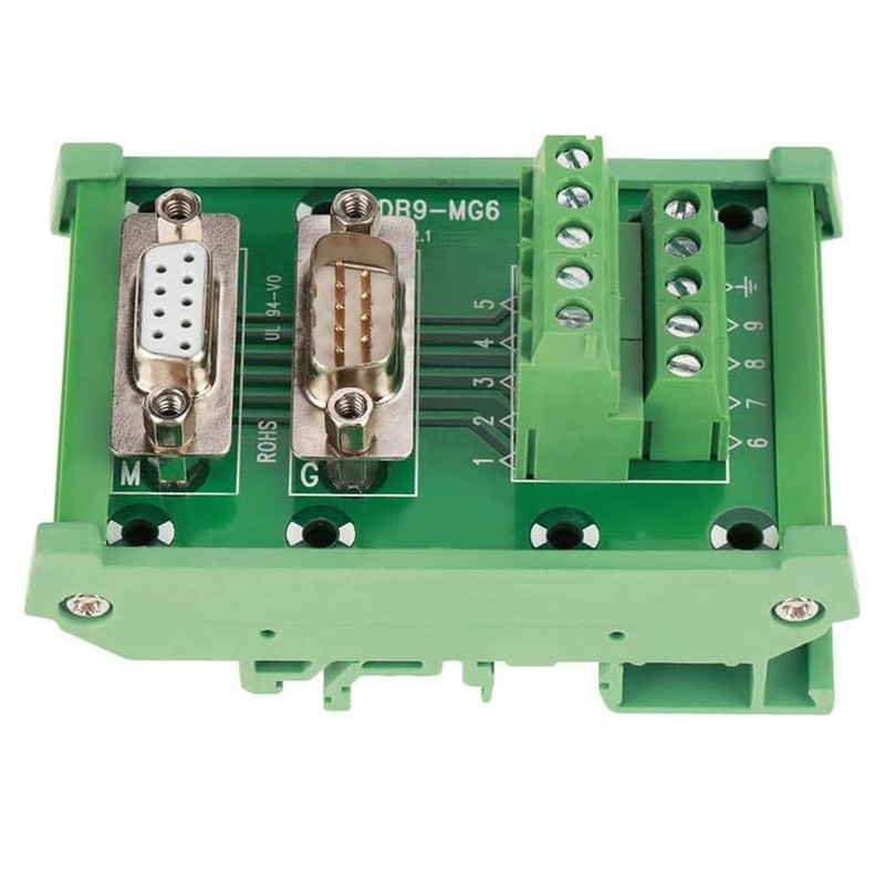 PENGLIN DB9 Male Female D-SUB Din Rail Mount Interface Module,
