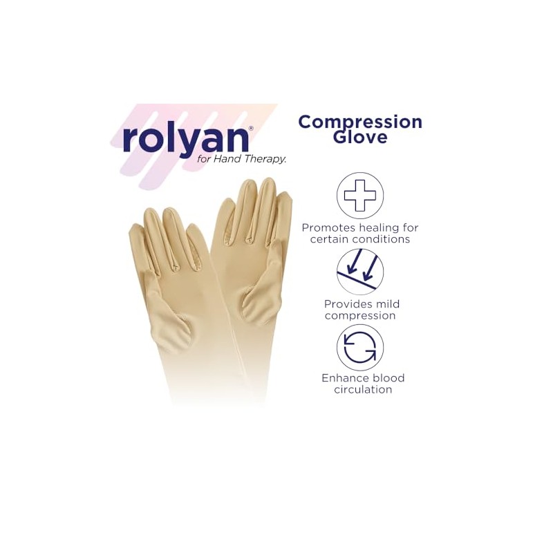 Rolyan Compression Glove, Compression Glove for Arthritis for Men &