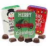 Christmas Assorted Chocolate Truffle Boxes, Milk and Dark, Holiday Stocking