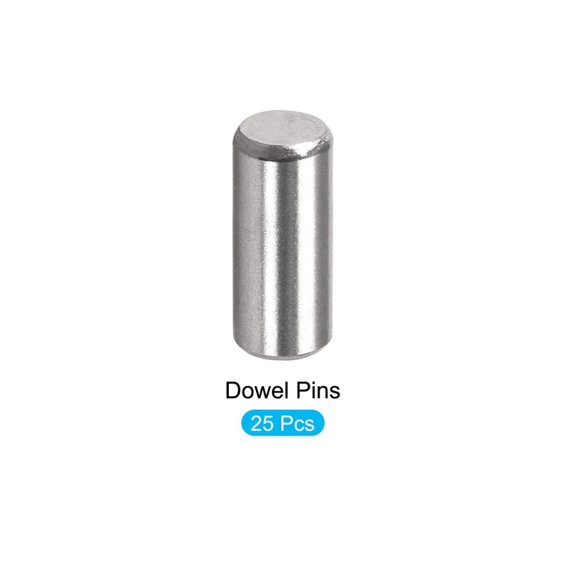 METALLIXITY Knock Pins 4x15mm 25pcs 304 Stainless Steel Shelf Receptor