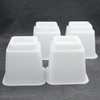 HomeRoots 3" 5" Or 8" White Adjustable Bed Risers Or