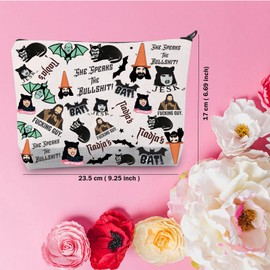 TSOTMO Nadja Gift Horror Movie Inspired Makeup Bag Laszlo Bat Gift Vampire Gift For Fans (Bullshit)