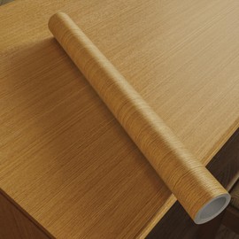 Abyssaly Wood Grain Look Oak Contact Paper - Light Wooden Peel and Stick Countertops - Removable Self Adhesive Vinyl Wrap Counter Top Cover Waterproof Wall Paper Home Decoration 15.7''x118''