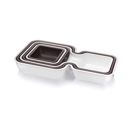 Tomorrow's Kitchen (Formerly Vacu Vin) Serve & Stack Gift Set, White/Grey by Tomorrow's Kitchen (Formerly Vacu Vin)