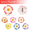 Flower Hair Clips for Women, 6Pcs Plumeria Claw Clips for