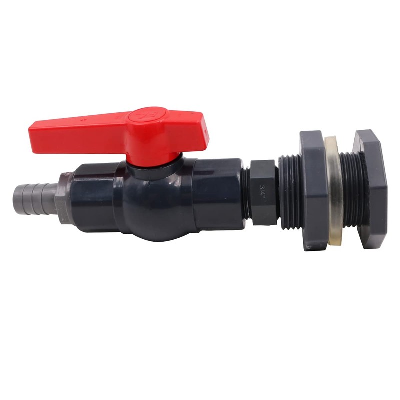 WANGCL Rain Barrel Spigot Faucet Kit PVC Bulkhead Fitting with