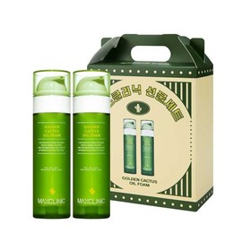 Max Clinic 맥스클리닉 오일 폼 클렌징 골든 선인장 대용량 110g 2개 선물 기획세트 Max Clinic Oil Foam Cleansing Golden Cactus Large Capacity 110g 2-Piece Gift Set