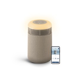 BLUEAIR Air Purifier & Sunrise Alarm Clock for Bedroom, Nursery – HEPA, HEPASilent™, Wake-Up Light, White Noise & Soothing Sounds for Natural Sleep, USB-C, Mini Restful