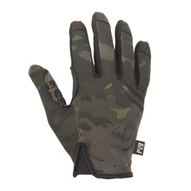 PIG Delta Utility Tactical Gloves, Touchscreen Compatible, High Dexterity, for Shooting, 1 Pair, Multicam Black, Small