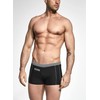 Aquarti Men's Swimming Trunks Short with Contrast Piping, 010 Black