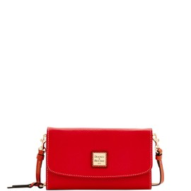 Dooney & Bourke Handbag, Pebble Grain Clutch Wallet - Red
